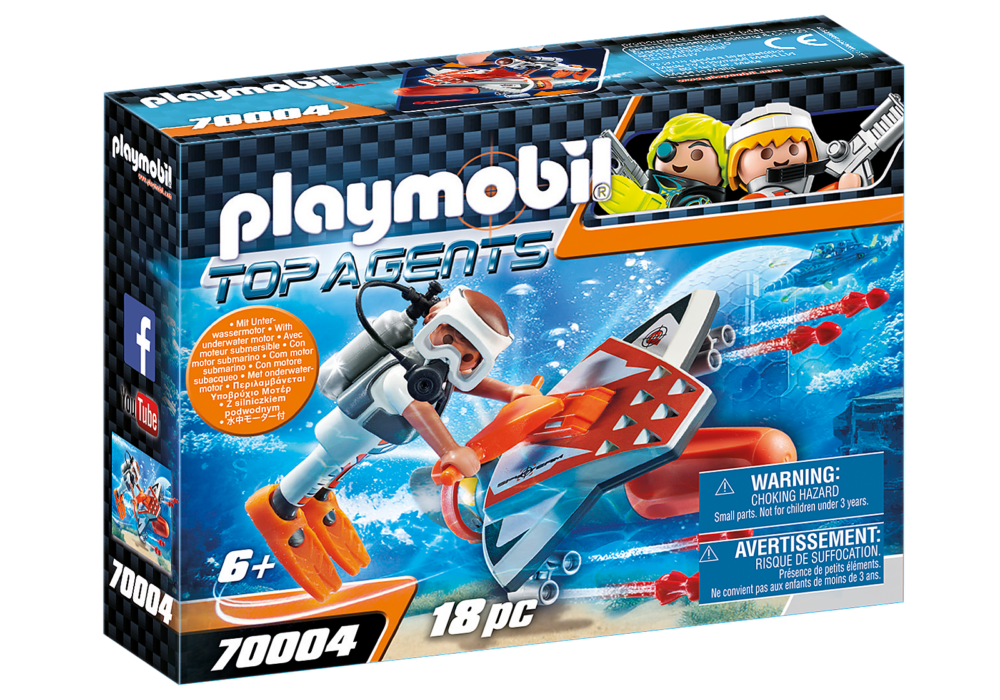 Alternative view of Playmobil 70004 Agents SPY TEAM Underwater Wing เอเจนท์ เจ็ทใต้น้ำพร้อมมอเตอร์