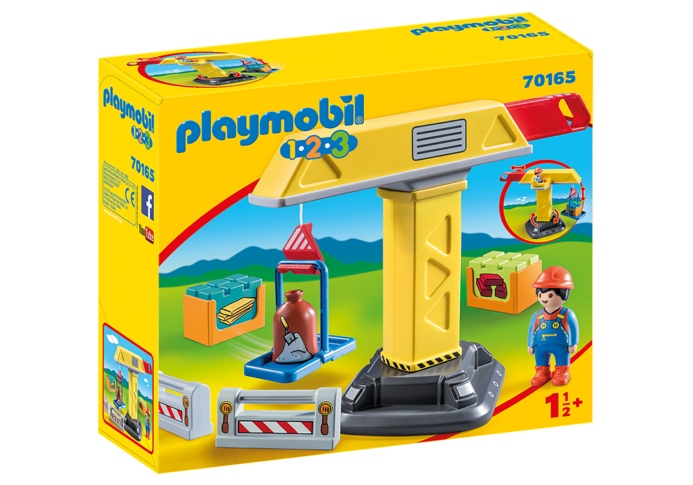 Alternative view of Playmobil 70165 1.2.3 Construction Crane 123 เครนก่อสร้าง