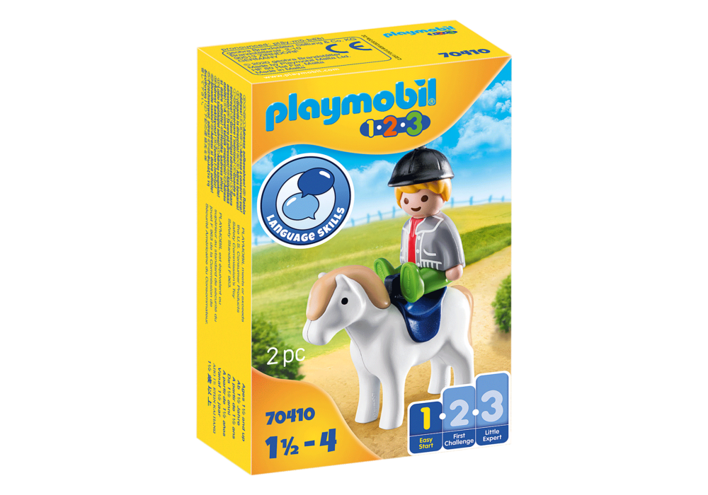 Alternative view of Playmobil 70410 1.2.3 Boy with Pony 123 เด็กชายกับโพนี่