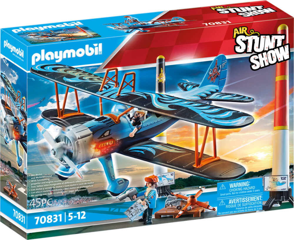 Alternative view of Playmobil 70831 Air Stunt Show Phoenix Biplane แอร์สตั๊นท์โชว์ เครื่องบินไบเพลนลายฟีนิกซ์