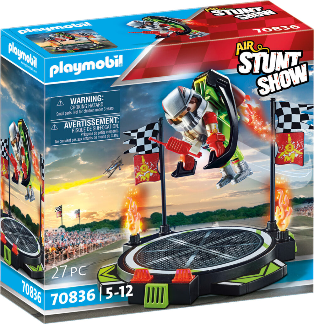Alternative view of Playmobil 70836 Air Stunt Show Stuntman with Jetpack แอร์สตั๊นท์โชว์ สตั้นแมนกับเจ็ตแพ็ค