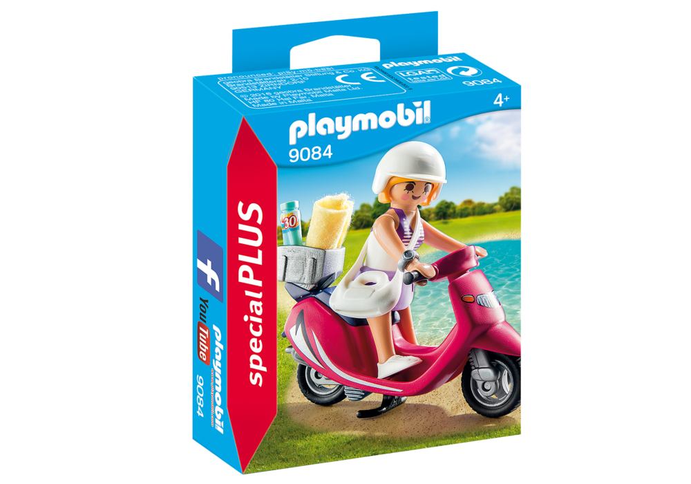 Alternative view of Playmobil 9084 Beachgoer with Scooter สเปเชียล นักท่องเที่ยวสาวกับสกู๊ตเตอร์