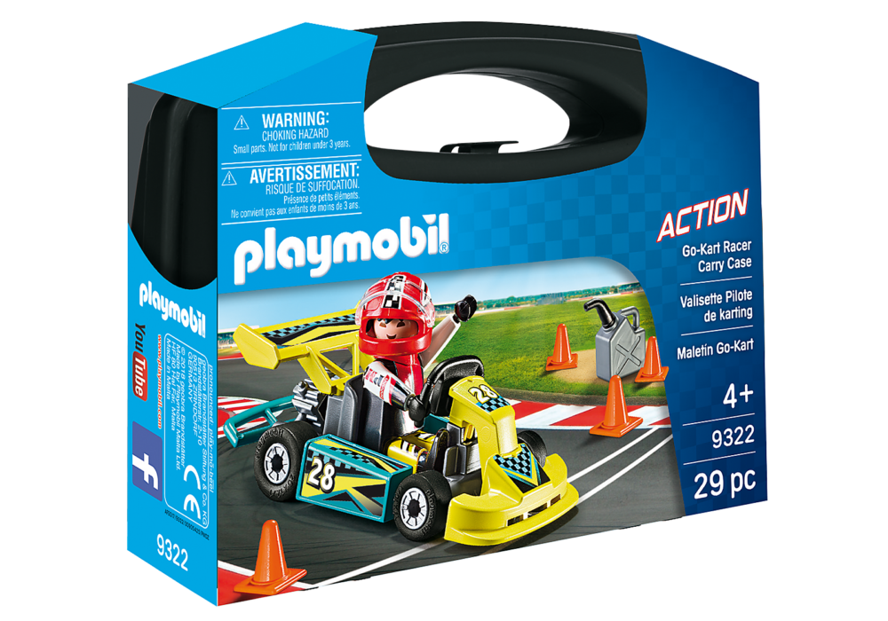 Alternative view of Playmobil 9322 Go Kart, Small เซ็ตกระเป๋าเล็ก รถแข่งโกคาร์ท