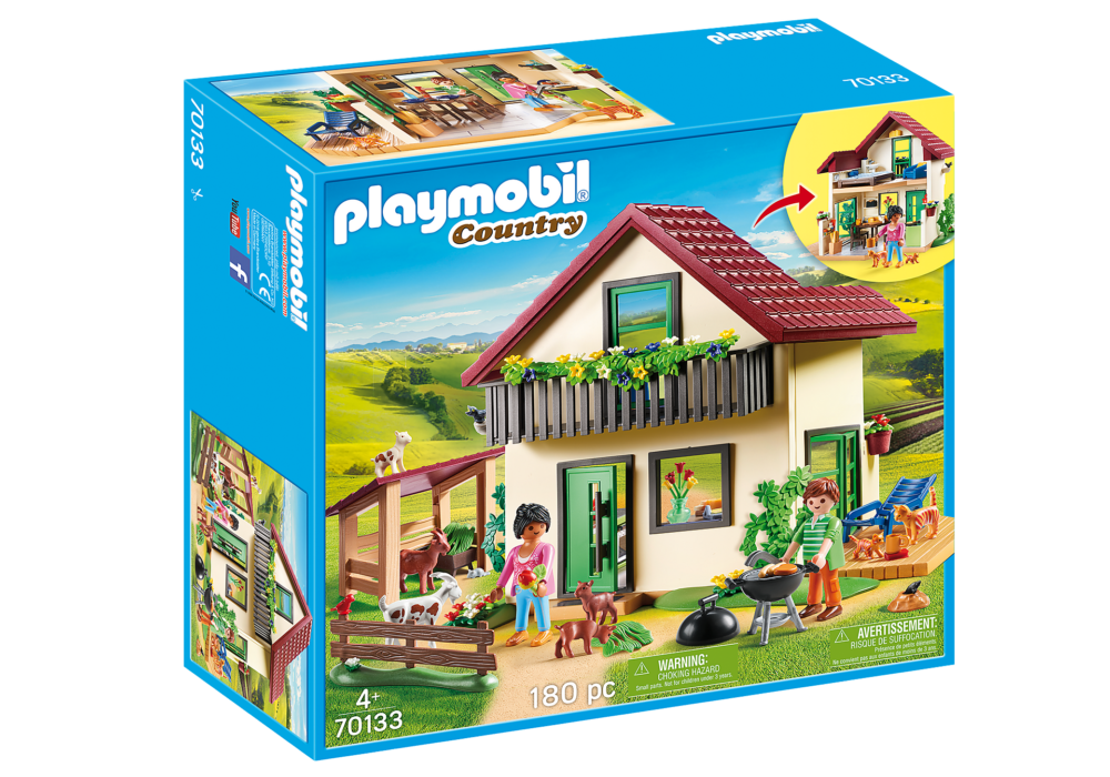 Alternative view of Playmobil 70133 Farm Modern Farmhouse ฟาร์ม บ้านพักพร้อมแพะและแมว