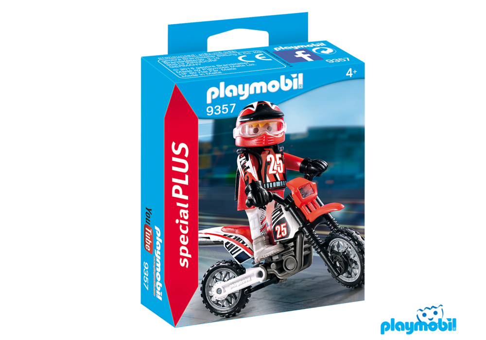 Alternative view of Playmobil 9357 Specials Plus Motocross Driver สเปเชียลพลัส นักขับมอไซด์ผาดโผน
