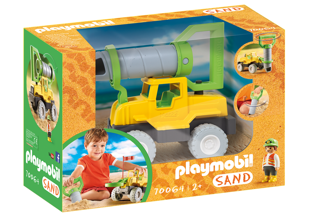 Alternative view of Playmobil 70064 1.2.3 SAND Drilling Rig 123 แซนด์ รถขุดเจาะ
