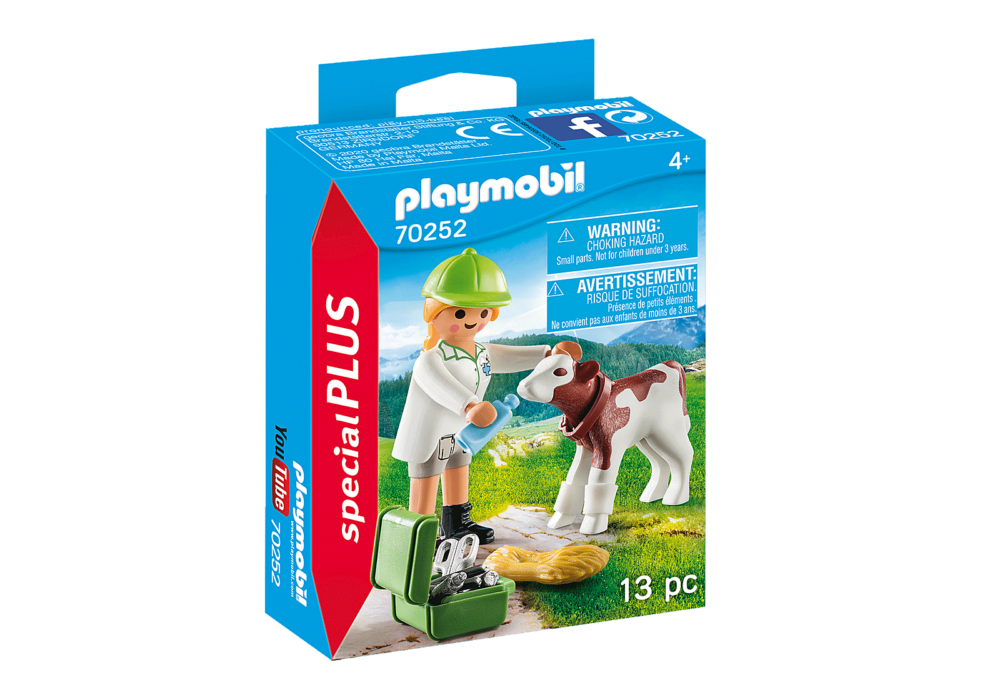 Alternative view of Playmobil 70252 Special Plus Vet with Calf สเปเชียล สัตวแพทย์กับลูกวัว