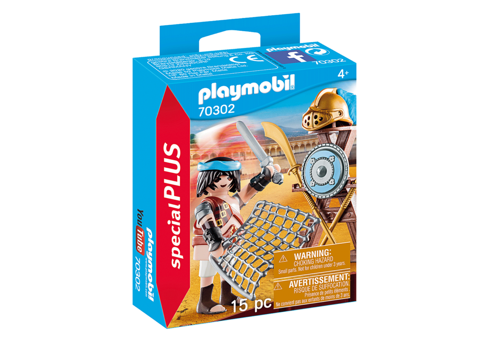 Alternative view of Playmobil 70302 Special Plus Gladiator สเปเชียล นักสู้พร้อมแท่นวางอาวุธ