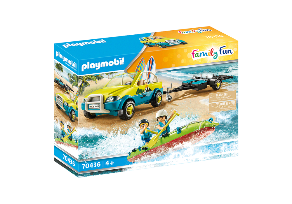 Alternative view of Playmobil 70436 Beach hotel Beach Car with Canoe บีชโฮเทล รถชายหาดพร้อมเรือแคนู