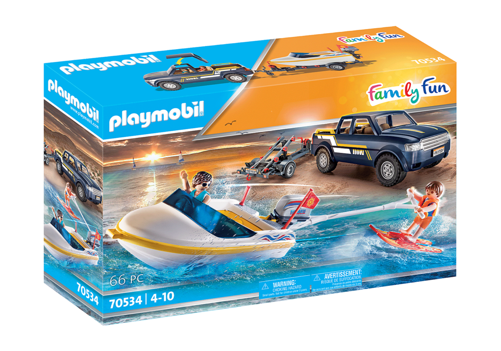 Alternative view of Playmobil 70534 Exclusive Pick-Up with Speedboat เอ็กซ์คลูซีฟ รถปิคอัพพร้อมเรือสปีดโบ๊ท
