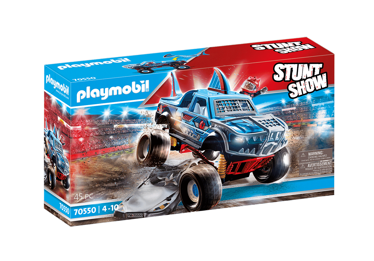Playmobil 70550 Stunt Show Shark Monster Truck สตั๊นท์โชว์ รถบิ๊กฟุต ...
