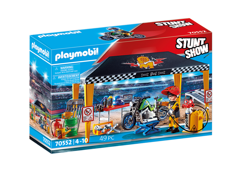 Alternative view of Playmobil 70552 Stunt Show Service Tent สตั๊นท์โชว์ เต็นท์บริการ