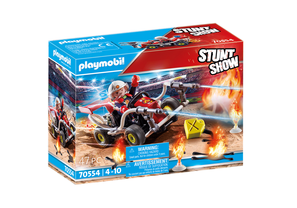 Alternative view of Playmobil 70554 Stunt Show Fire Quad สตั๊นท์โชว์ รถแข่งดับเพลิง