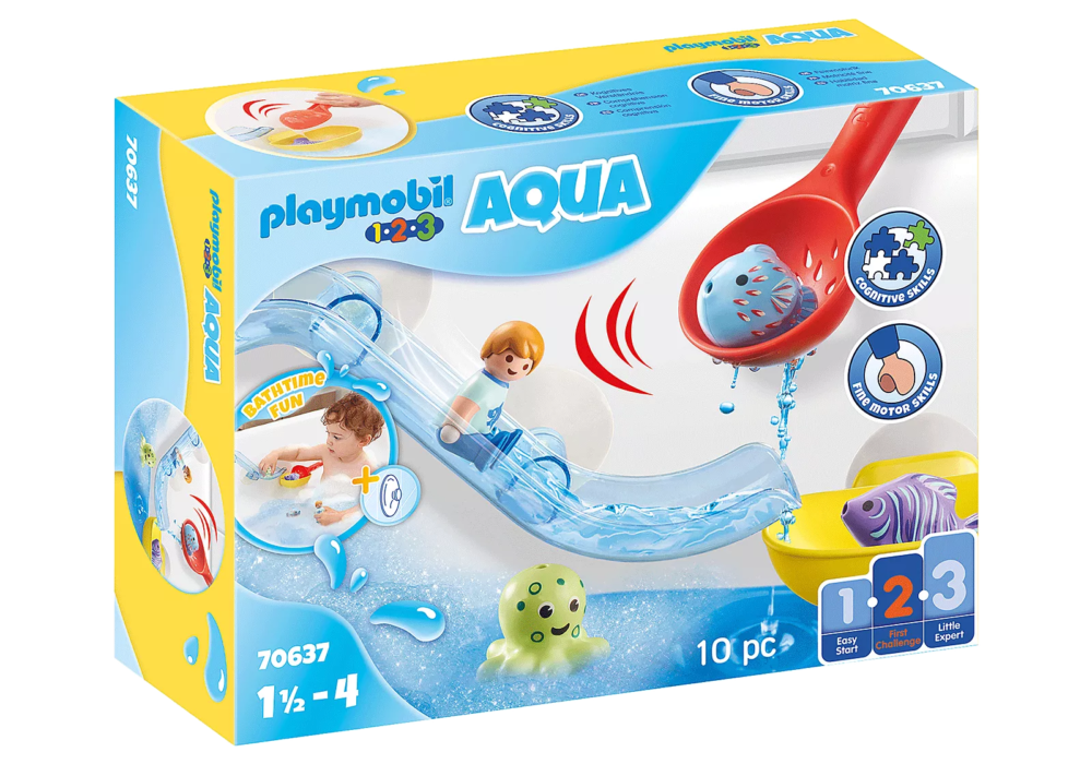 Alternative view of Playmobil 70637 1.2.3 AQUA Water Slide with Sea Animals 123 อควา สไลเดอร์กับสัตว์ทะเล