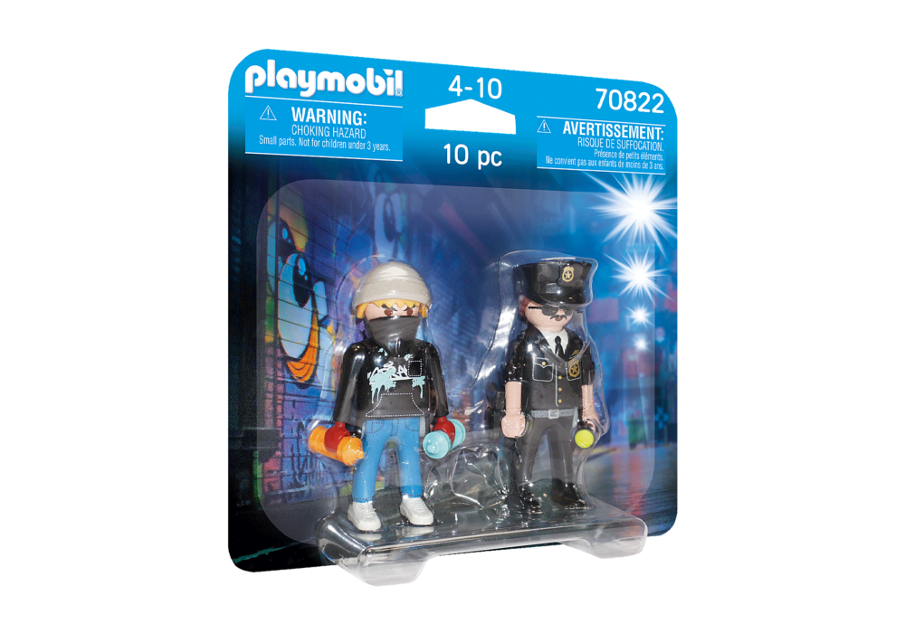 Alternative view of Playmobil 70822 DuoPack Policeman and Street Artist ดูโอ้ ตำรวจและศิลปินข้างถนน
