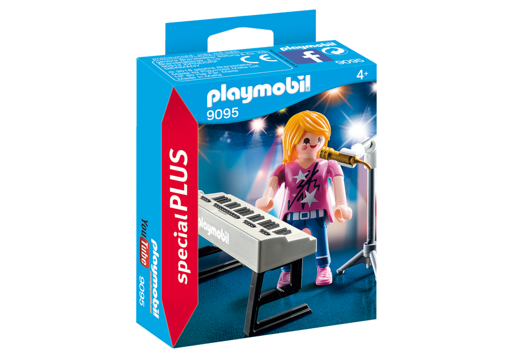 Alternative view of Playmobil 9095 Singer with Keyboard สเปเชียล นักร้อง และคีย์บอร์ด คุณภาพดี
