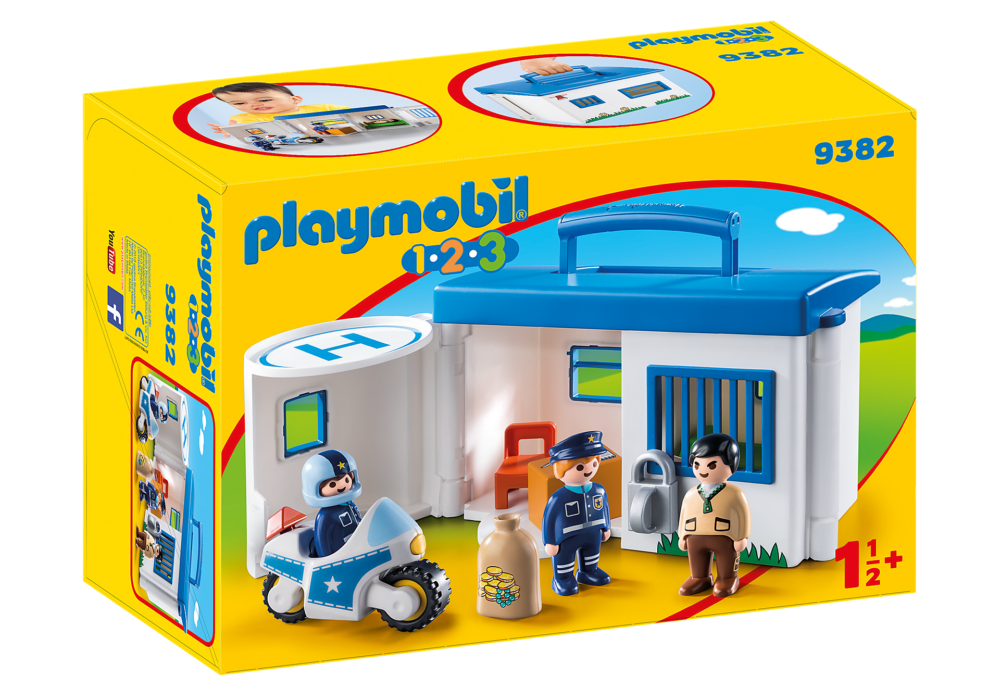 Alternative view of Playmobil 9382 1.2.3 Take Along Police Station 123 กระเป๋าหิ้วสถานีตำรวจ