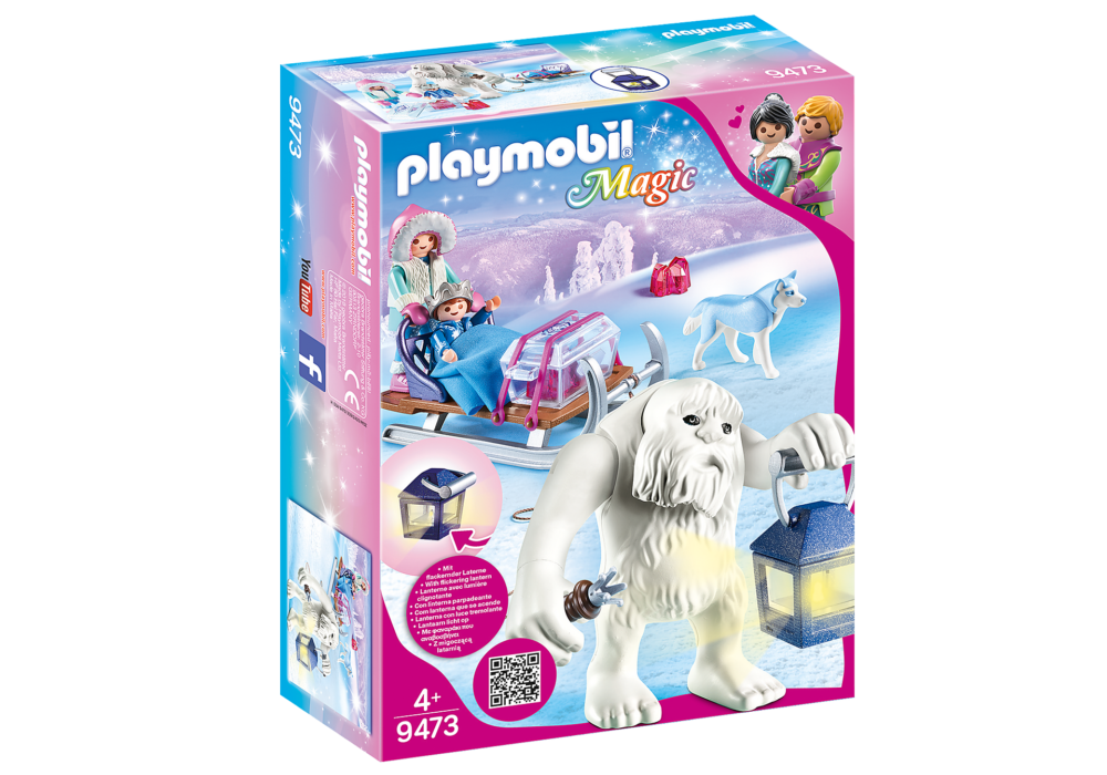 Alternative view of Playmobil 9473 Magic Yeti with Sleigh เมจิค มนุษย์หิมะ และรถลากเลื่อน