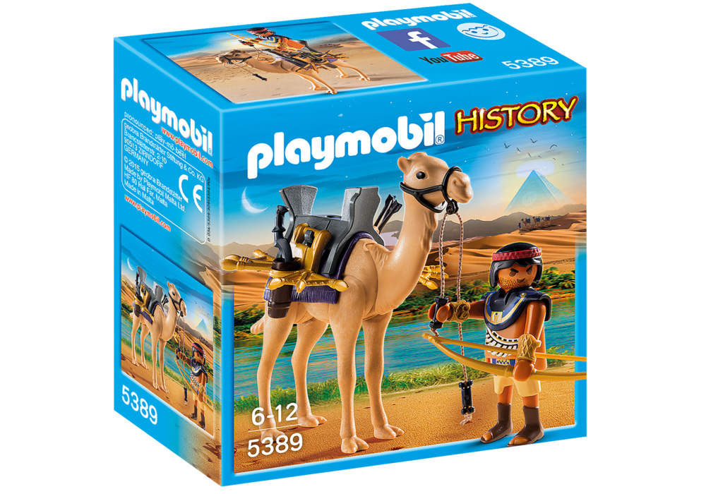 Alternative view of Playmobil 5389 History Egyptian Warrior with Camel ฮิสตอรี่ นักรบอียิปต์ และอูฐ