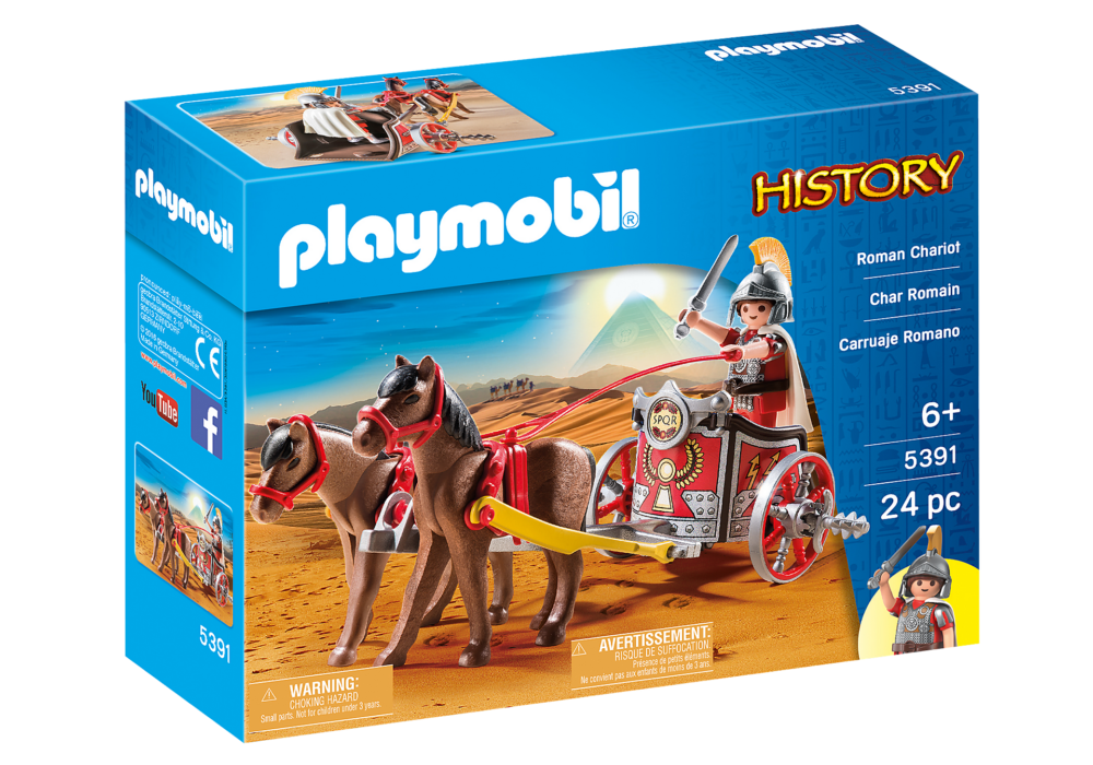 Alternative view of Playmobil 5391 History Roman Chariot ฮิสตอรี่ นักรบโรมันรถม้าศึก