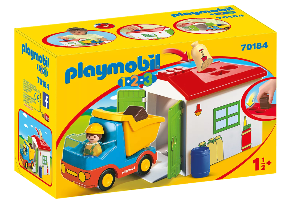 Alternative view of Playmobil 70184 1.2.3 Garbage Truck for Children 1.2.3 รถบรรทุกขยะเด็กน้อย