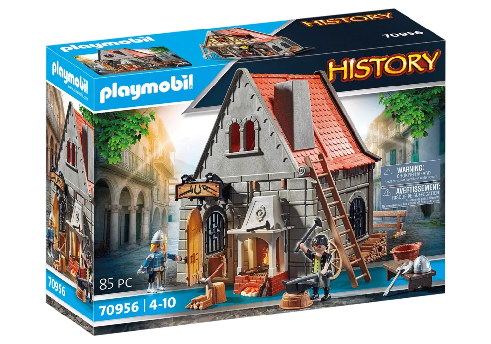 Alternative view of Playmobil 70956 PLAYMOBIL® PLUS Medieval Blacksmith's Forge เอ็กซ์คลูซีฟ โรงตีเหล็กยุคกลาง