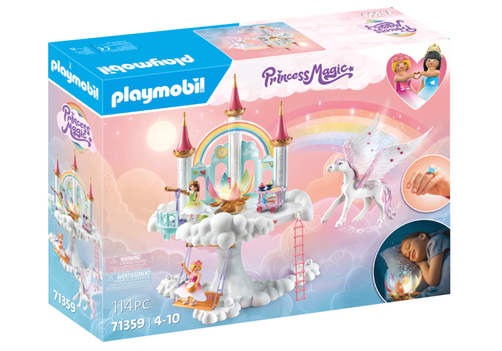 Alternative view of Playmobil 71359 Princess Magic Rainbow Castle in the Clouds Princess Magic ปราสาทสายรุ้งในก้อนเมฆ