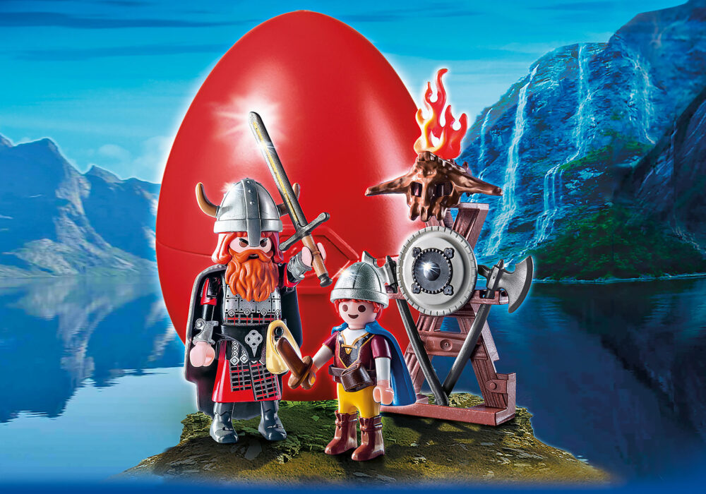 Playmobil 9209 50th Years Easter eggs Vikings with Shield 50 ปี อีสเตอร์เอ็ก ไวกิ้งกองรบ