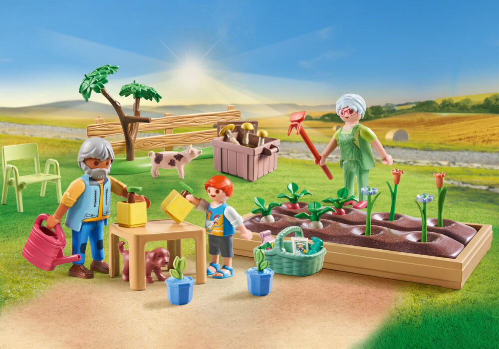 Playmobil 71443 Farm III Vegetable garden with grandparents ฟาร์ม3 สวนผักพร้อมตายาย