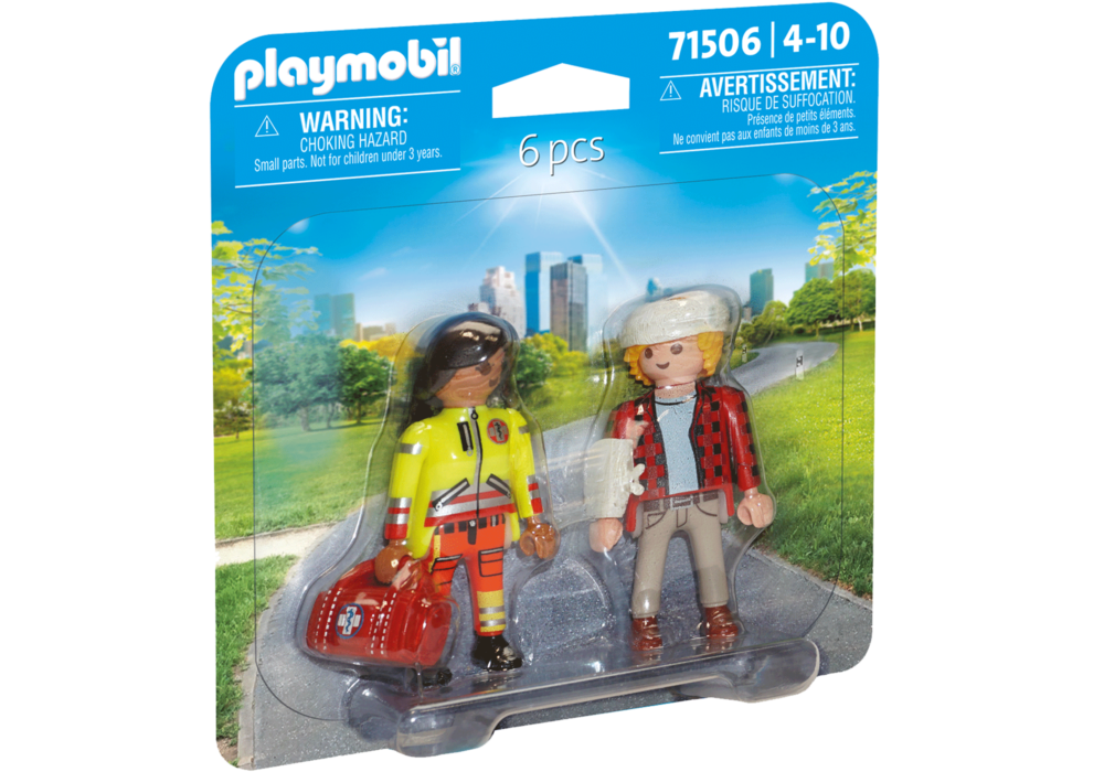Alternative view of Playmobil 71506 Duo Pack Paramedic with Patient ดูโอ้ แพทย์กับคนไข้