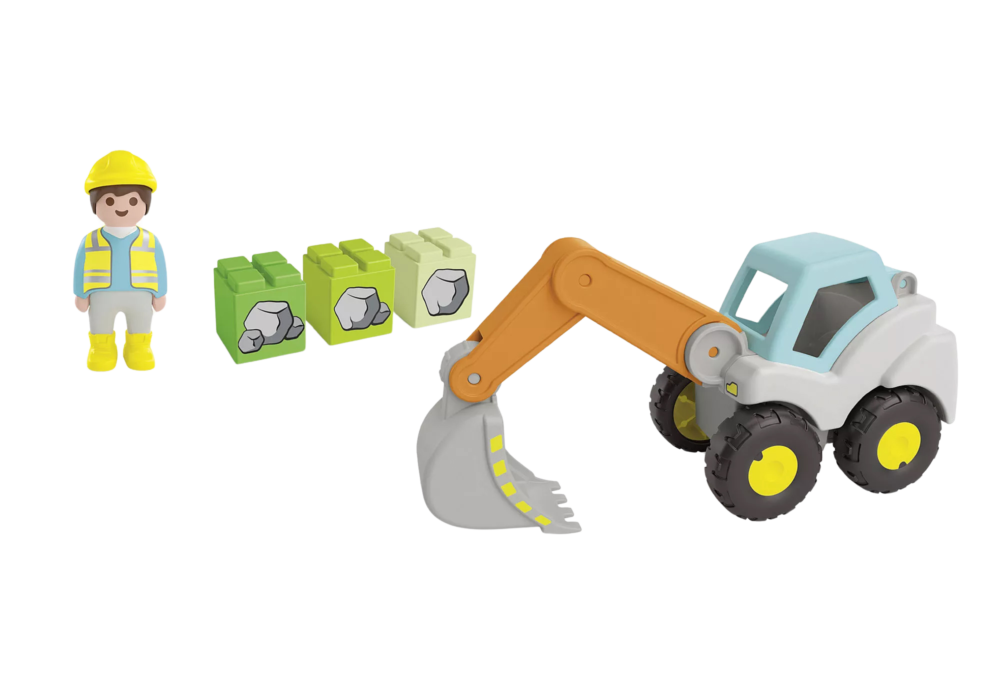 Alternative view of Playmobil 71684 JUNIOR: Shovel Excavator จูเนียร์ รถขุดตัก