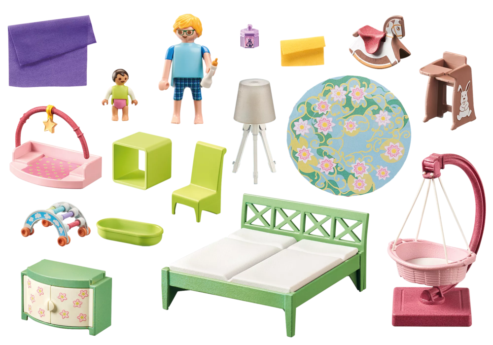 Alternative view of Playmobil 71609 Living House Sleeping room with baby play corner ลิฟวิ่งเฮาส์ ห้องนอนพร้อมมุมเล่นเด็ก
