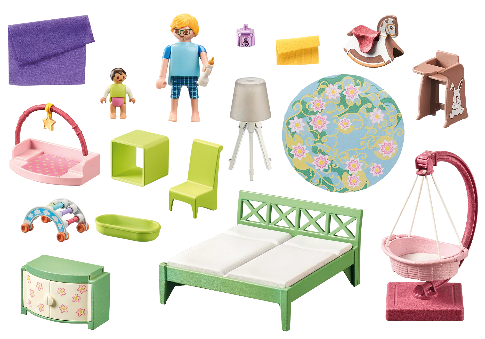 Playmobil 71609 Living House Sleeping room with baby play corner ลิฟวิ่งเฮาส์ ห้องนอนพร้อมมุมเล่นเด็ก - Image 2