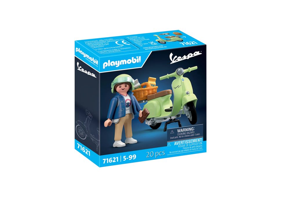 Alternative view of Playmobil 71621 Vespa 1969 Vespa 150 Sprint Veloce, light green เวสป้า สปรินท์ เวโลเช่ 150 ปี 1969 สีเขียวอ่อน