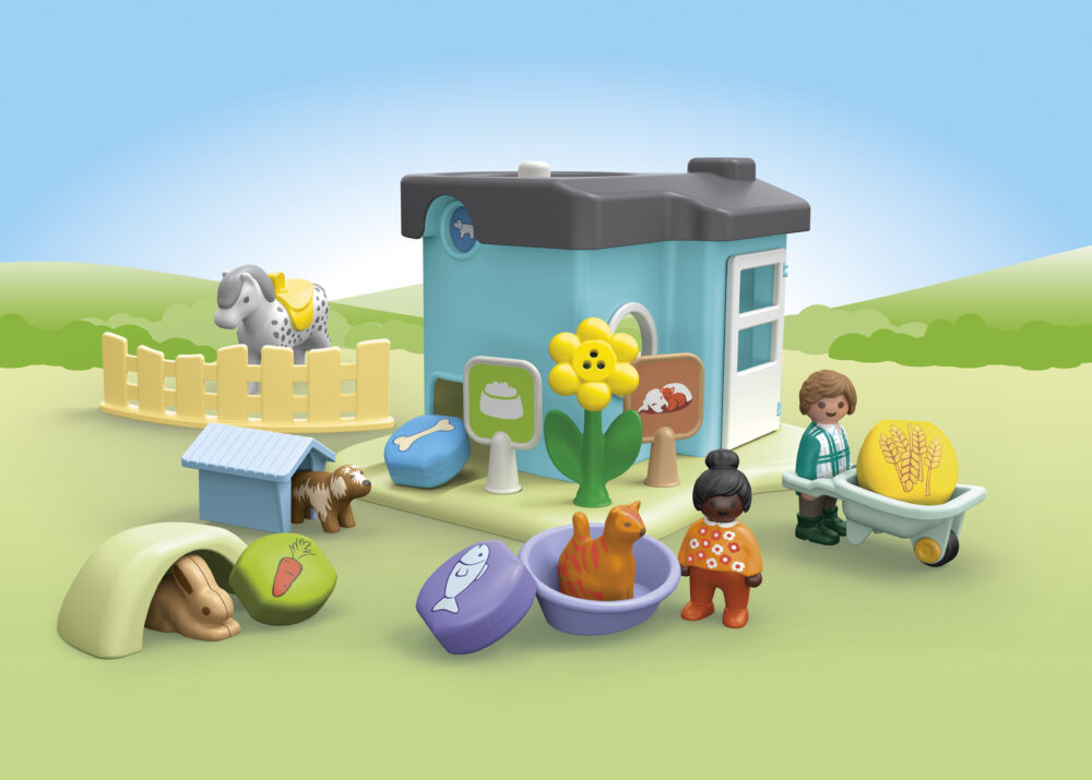 Playmobil 71690 JUNIOR: Animal Home with Treat Dispenser จูเนียร์ บ้านสัตว์พร้อมช่องจ่ายขนม