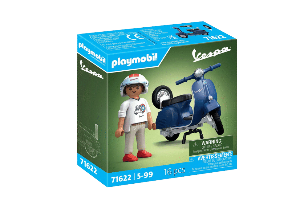 Alternative view of Playmobil 71622 Vespa 1969 Vespa 150 Sprint Veloce, blue เวสป้า 1969 เวสป้า 150 สปรินท์ เวโลเช่, สีน้ำเงิน