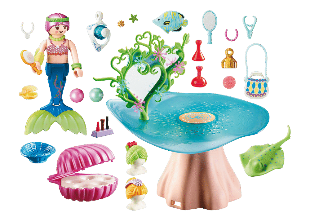 Alternative view of Playmobil 70096 Mermaid Beauty Salon with Jewel Case เมอร์เมด อุปกรณ์เสริมสวยพร้อมตลับหอยสะสมมุก