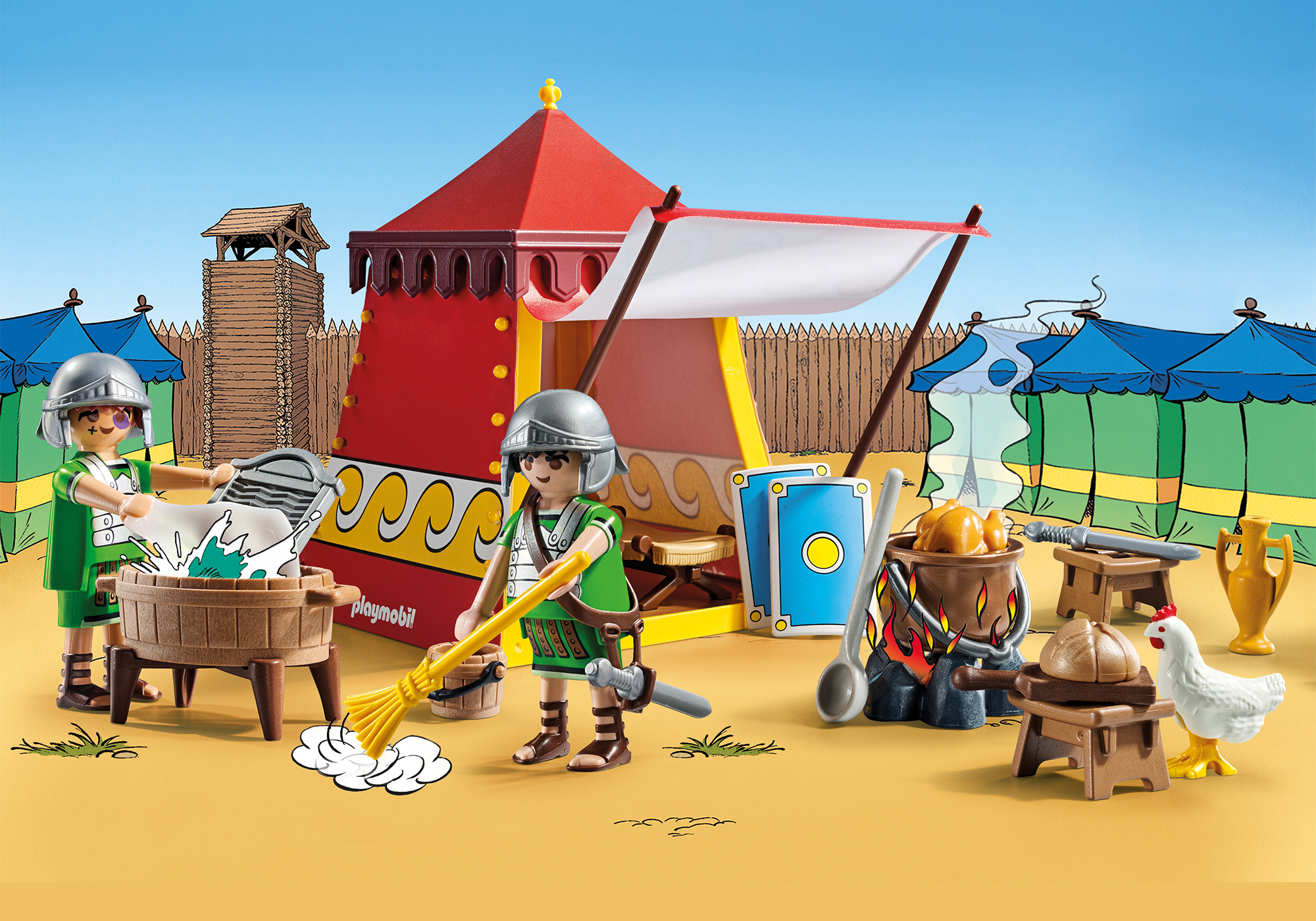 Playmobil 71829 Asterix: Legionnaires tent แอสเทอริกซ์ เต็นท์ทหารโรมัน