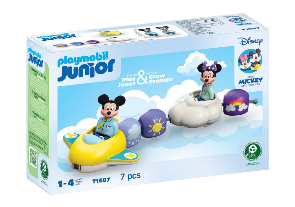 Alternative view of Playmobil 71697 JUNIOR & Disney: Mickey Mouse's & Minnie Mouse's Cloud Ride จูเนียร์ & ดิสนีย์ เที่ยวบินก้อนเมฆของมิกกี้และมินนี่