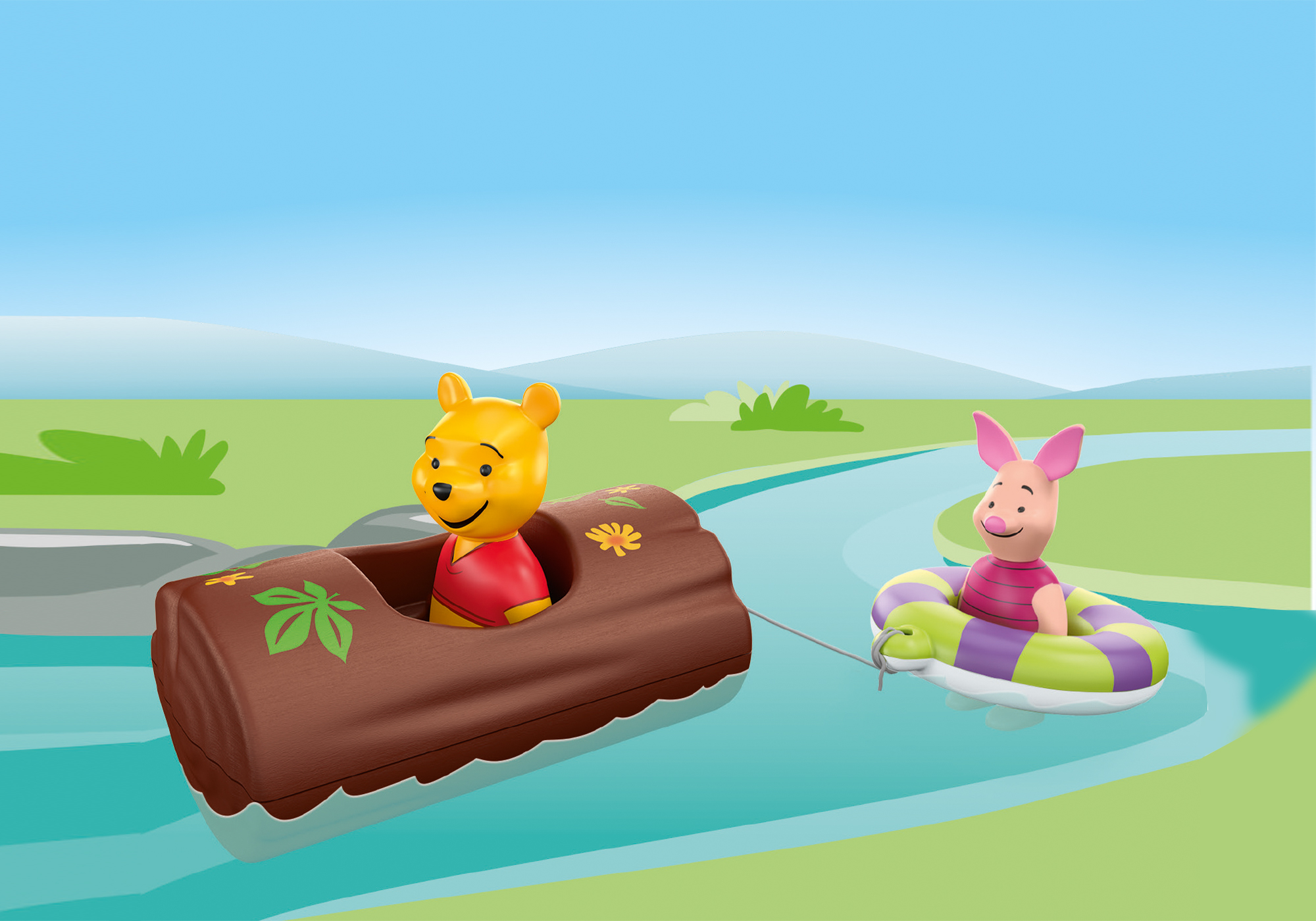 Playmobil 71705 JUNIOR & Disney: Winnie the Pooh's & Piglet's Water Adventure จูเนียร์ & ดิสนีย์ วินนี่และพิกเล็ตล่องเรือ