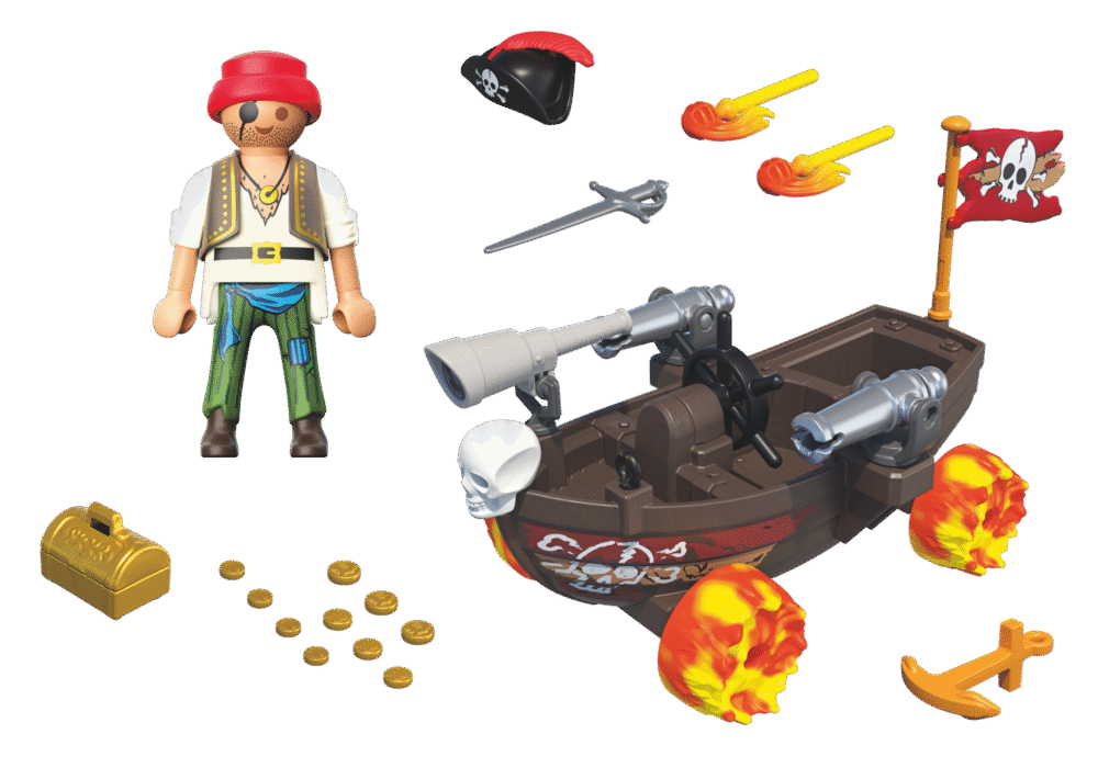 Alternative view of Playmobil 71720 Funstar Racing Pirate Boat ฟันสตาร์ เรซซิ่ง เรือโจรสลัด