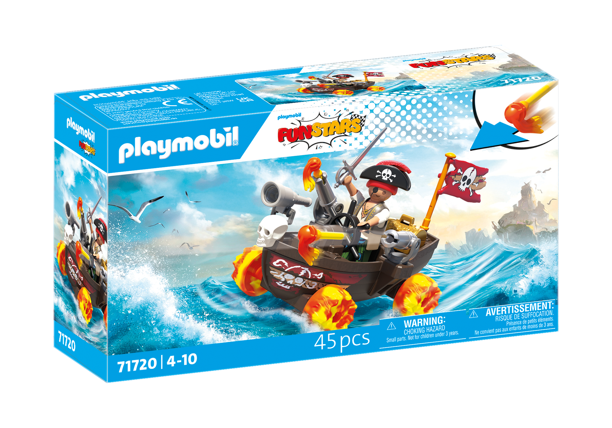 Playmobil 71720 Funstar Racing Pirate Boat ฟันสตาร์ เรซซิ่ง เรือโจรสลัด - Image 3