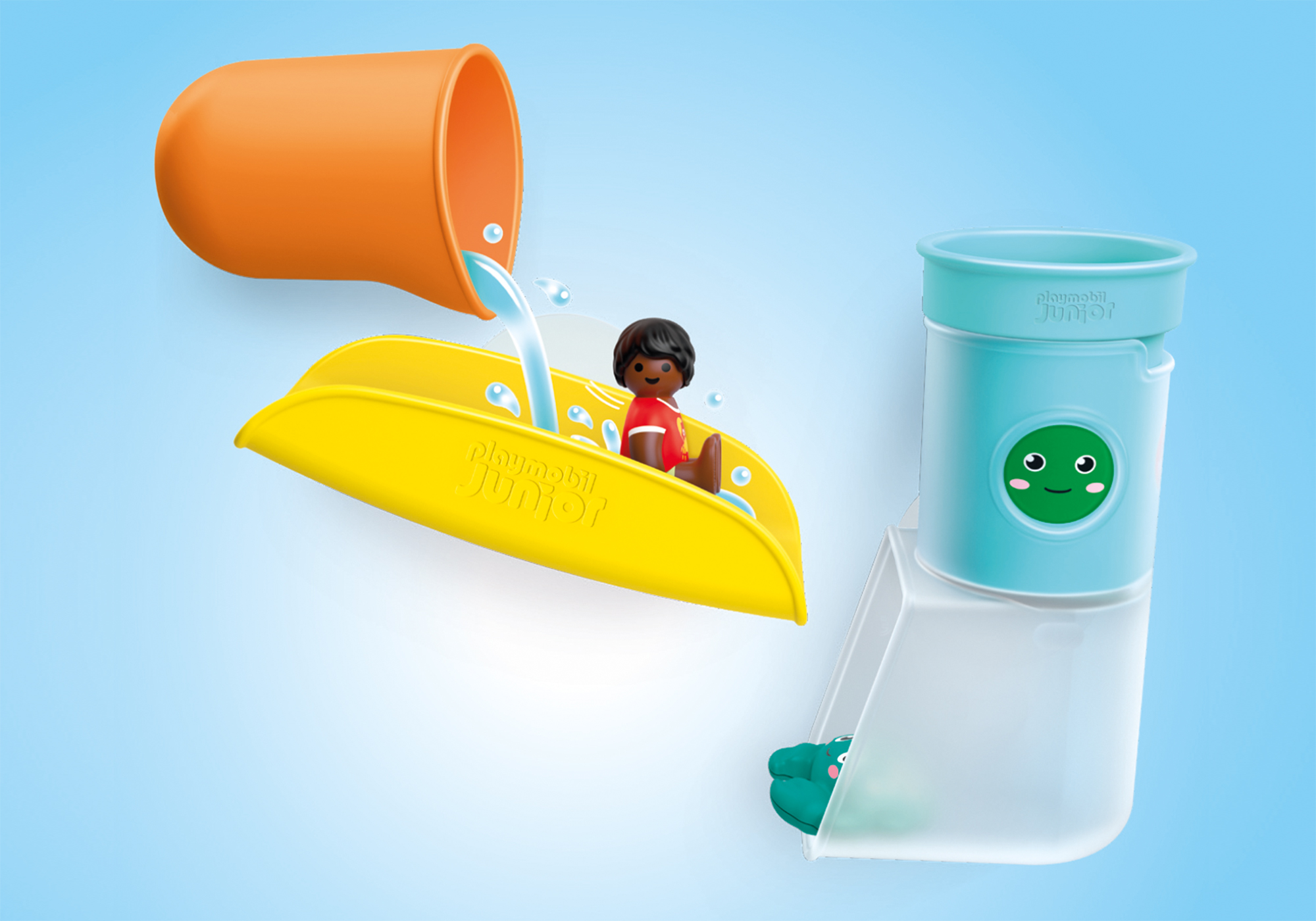 Playmobil 71775 JUNIOR AQUA: Pour and Play Water Tank with Slide จูเนียร์ อควา สไลเดอร์น้ำหรรษากับถังน้ำ - Image 5