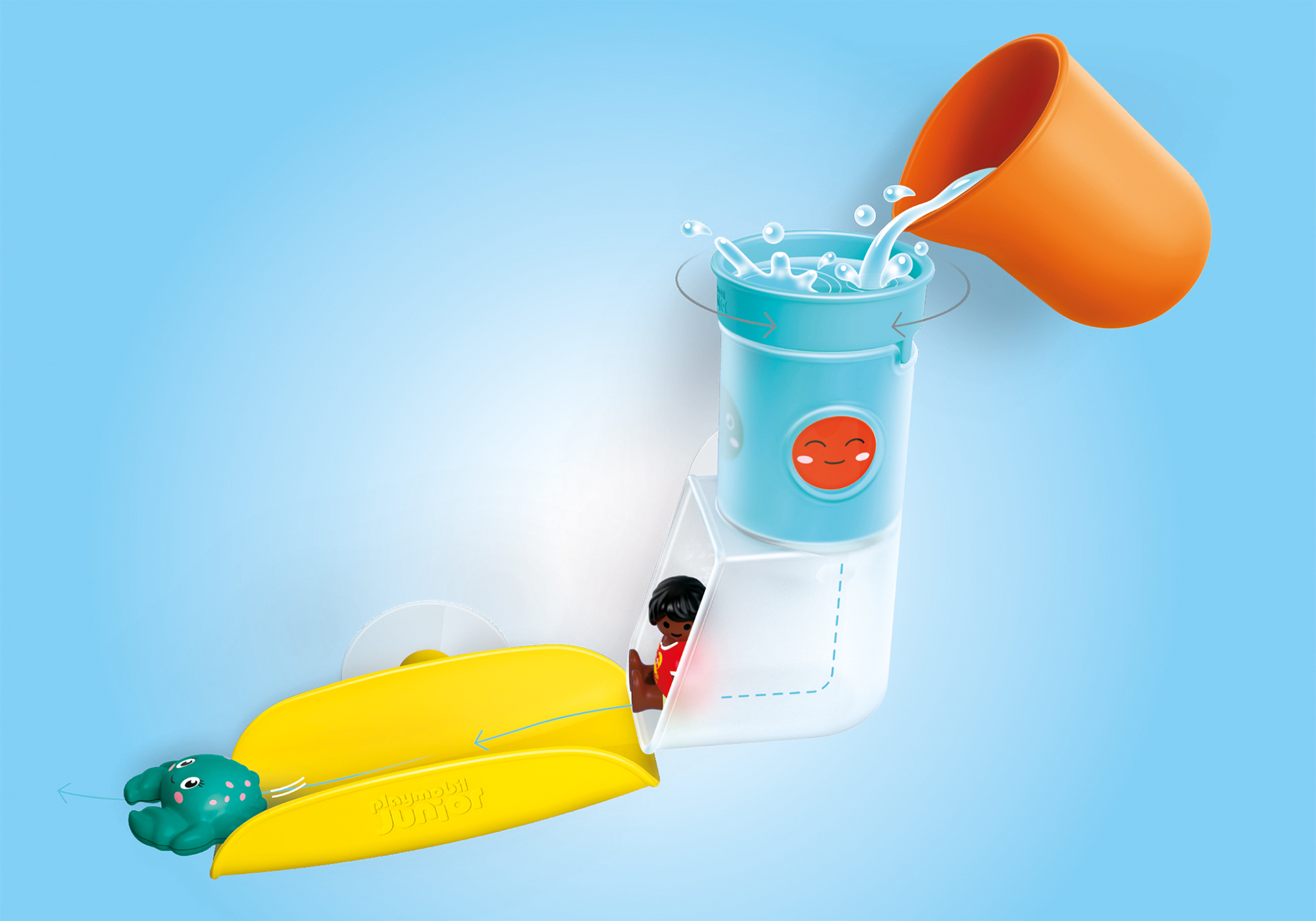 Playmobil 71775 JUNIOR AQUA: Pour and Play Water Tank with Slide จูเนียร์ อควา สไลเดอร์น้ำหรรษากับถังน้ำ - Image 6