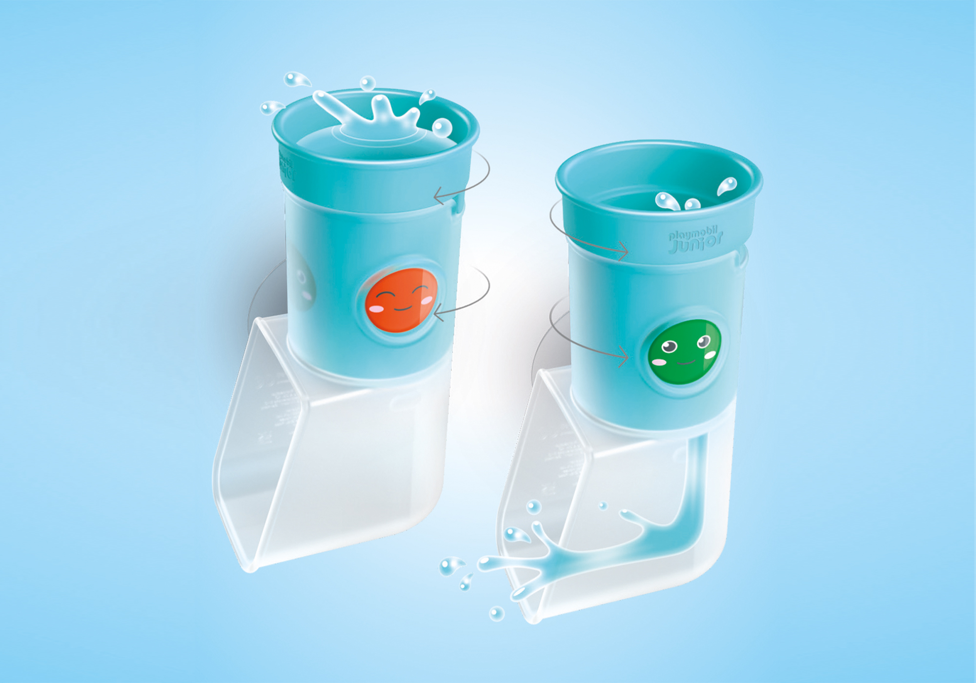 Playmobil 71775 JUNIOR AQUA: Pour and Play Water Tank with Slide จูเนียร์ อควา สไลเดอร์น้ำหรรษากับถังน้ำ - Image 7