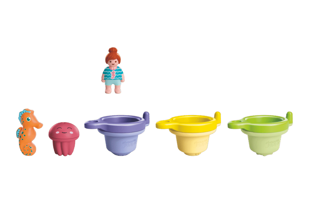 Alternative view of Playmobil 71776 JUNIOR AQUA: Floating Cups with Water Fun จูเนียร์ อควา ถ้วยลอยน้ำและสัตว์น้ำ