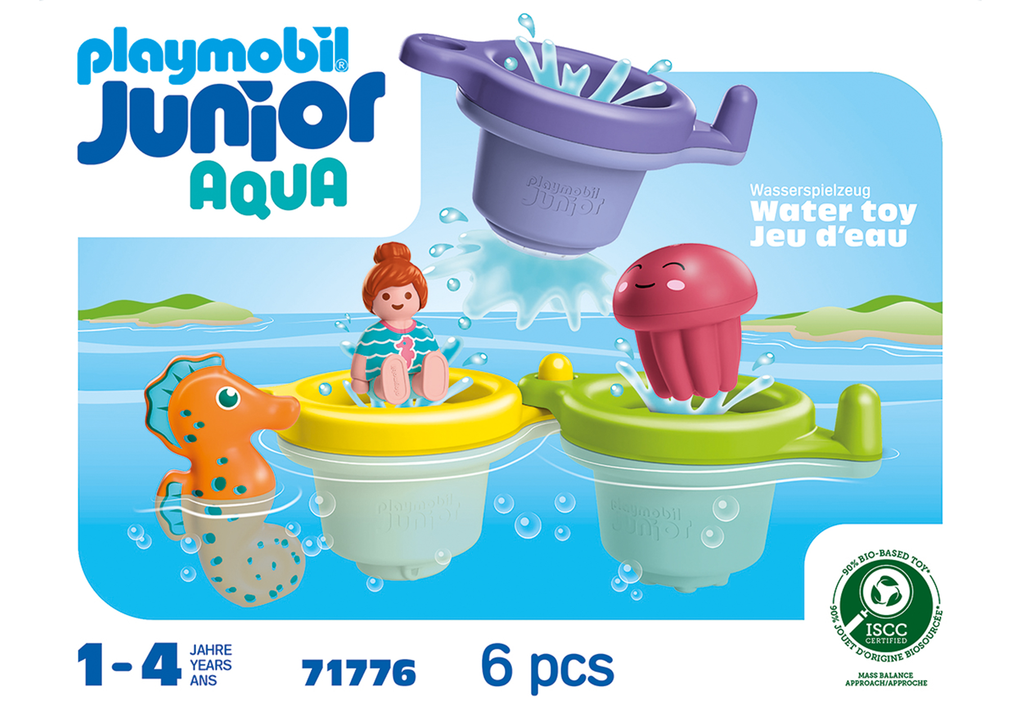 Playmobil 71776 JUNIOR AQUA: Floating Cups with Water Fun จูเนียร์ อควา ถ้วยลอยน้ำและสัตว์น้ำ