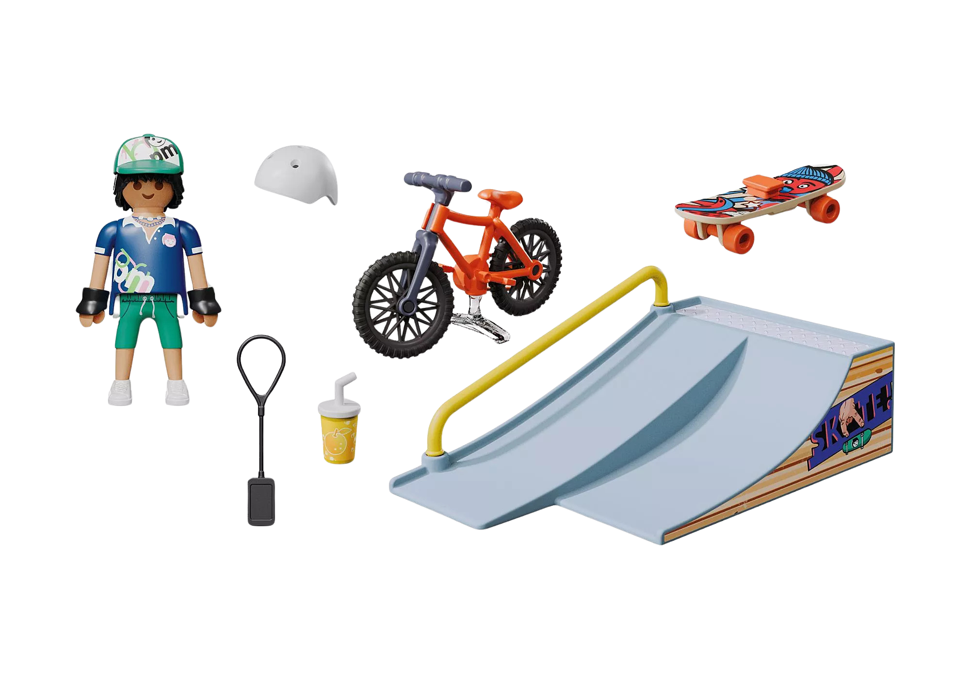 Playmobil 71798 Promo Pack Skateboard with Ramp โปรโมแพ็ค สเกตบอร์ดพร้อมทางลาด - Image 2