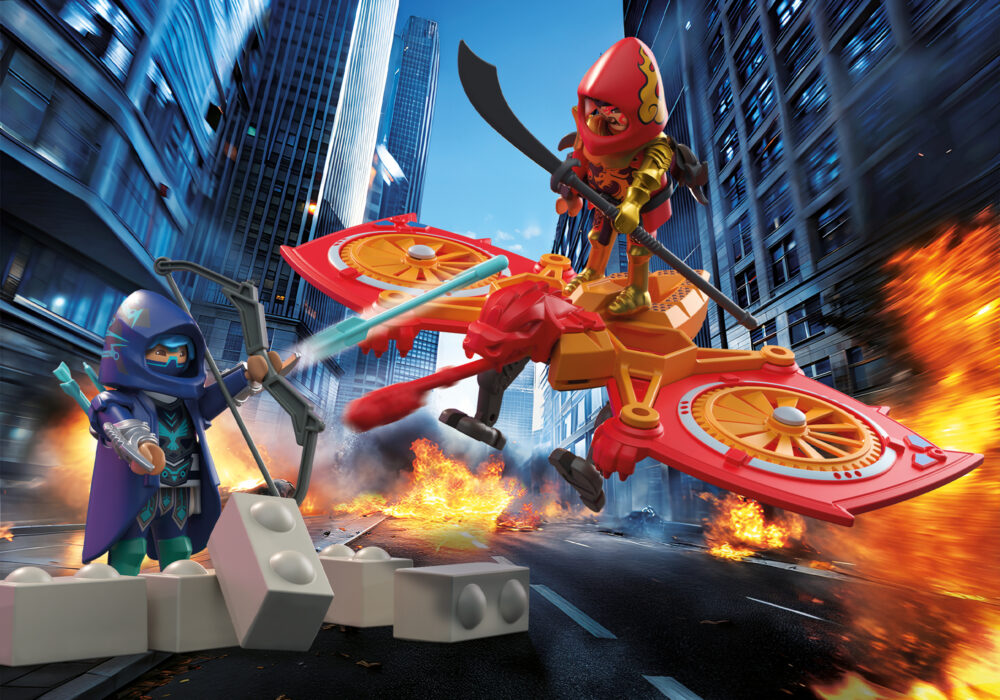 Playmobil 71833 PM Heroes Hero Drone Fight with Evil Ninja ฮีโร่ โดรนฮีโร่ ปะทะ นินจาวายร้าย