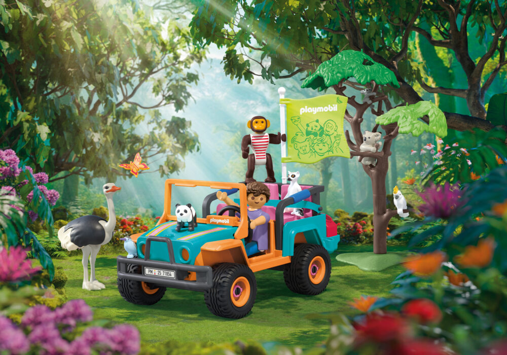 Playmobil 71854 Animals & Friends Colorful Off-road vehicle เหล่าสัตว์เพื่อนซี้ รถลุยป่าหลากสี